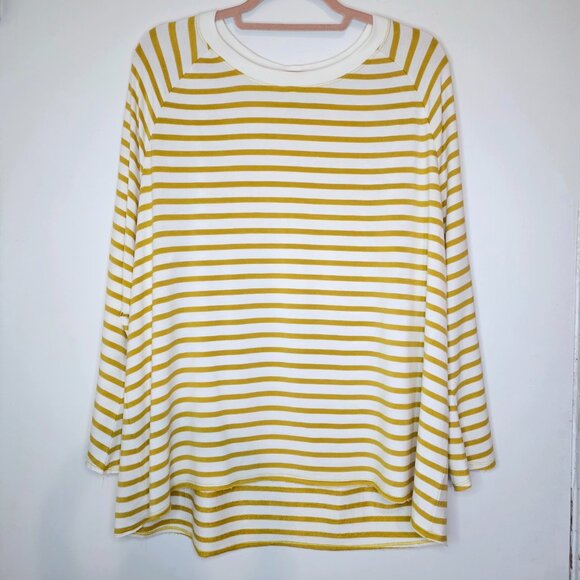 CAbi The Dreamer Standard Sweatshirt Long Sleeve Tee Top L Sun Stripe - Picture 2 of 9